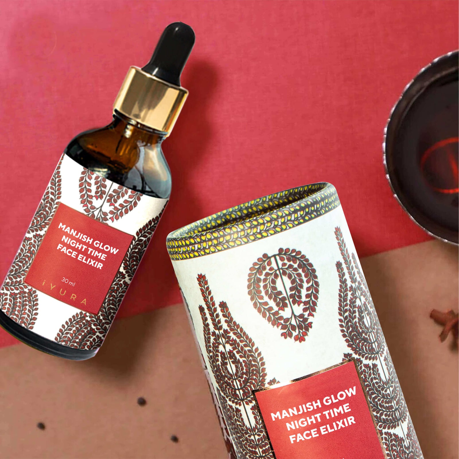 Elixir de noapte Manjish pentru strălucirea tenului  (Manjish Glow Night Time Face Elixir)