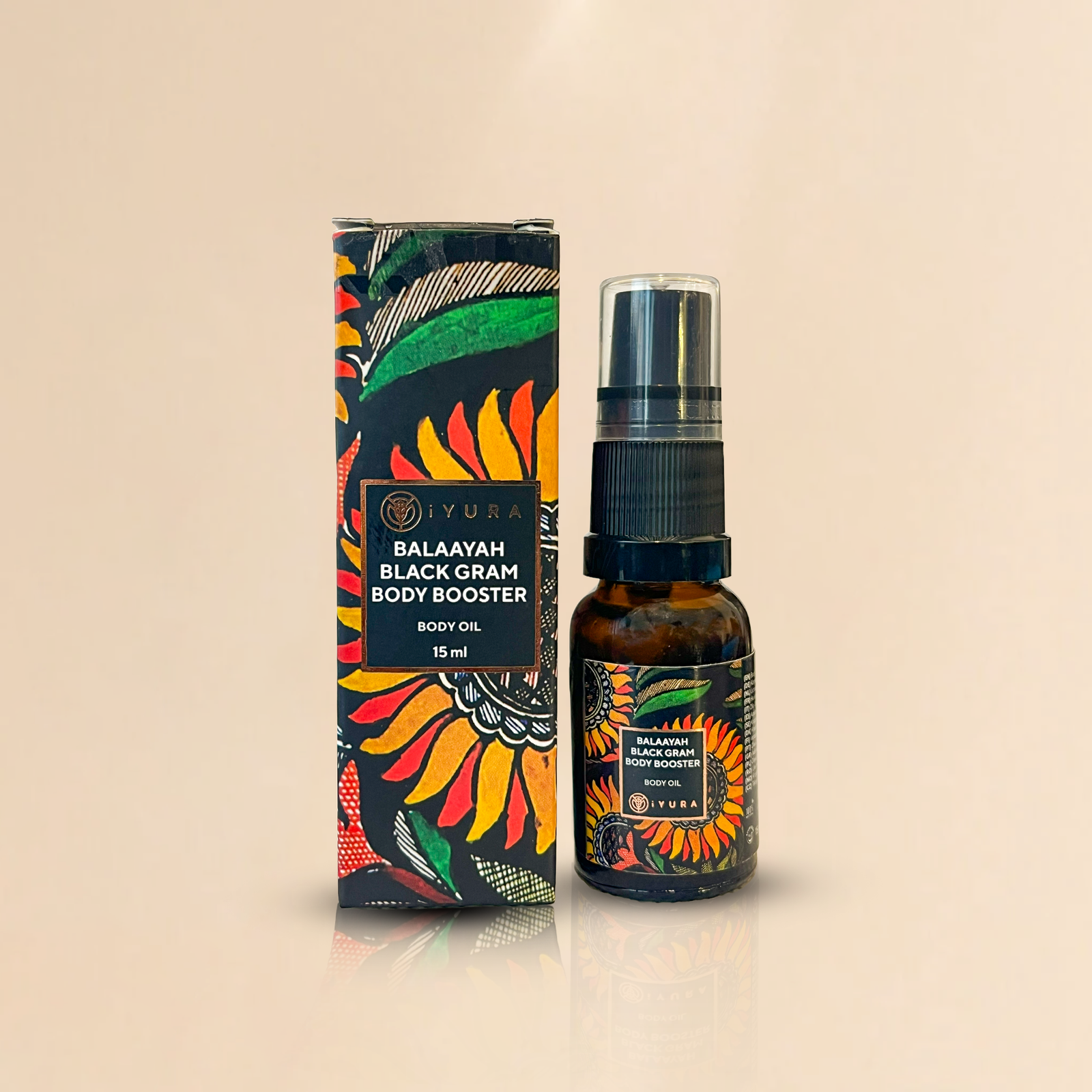Mini Ulei de corp revitalizant Balaayah cu Fasole Neagră Indiană (Balaayah Black Gram Body Booster)