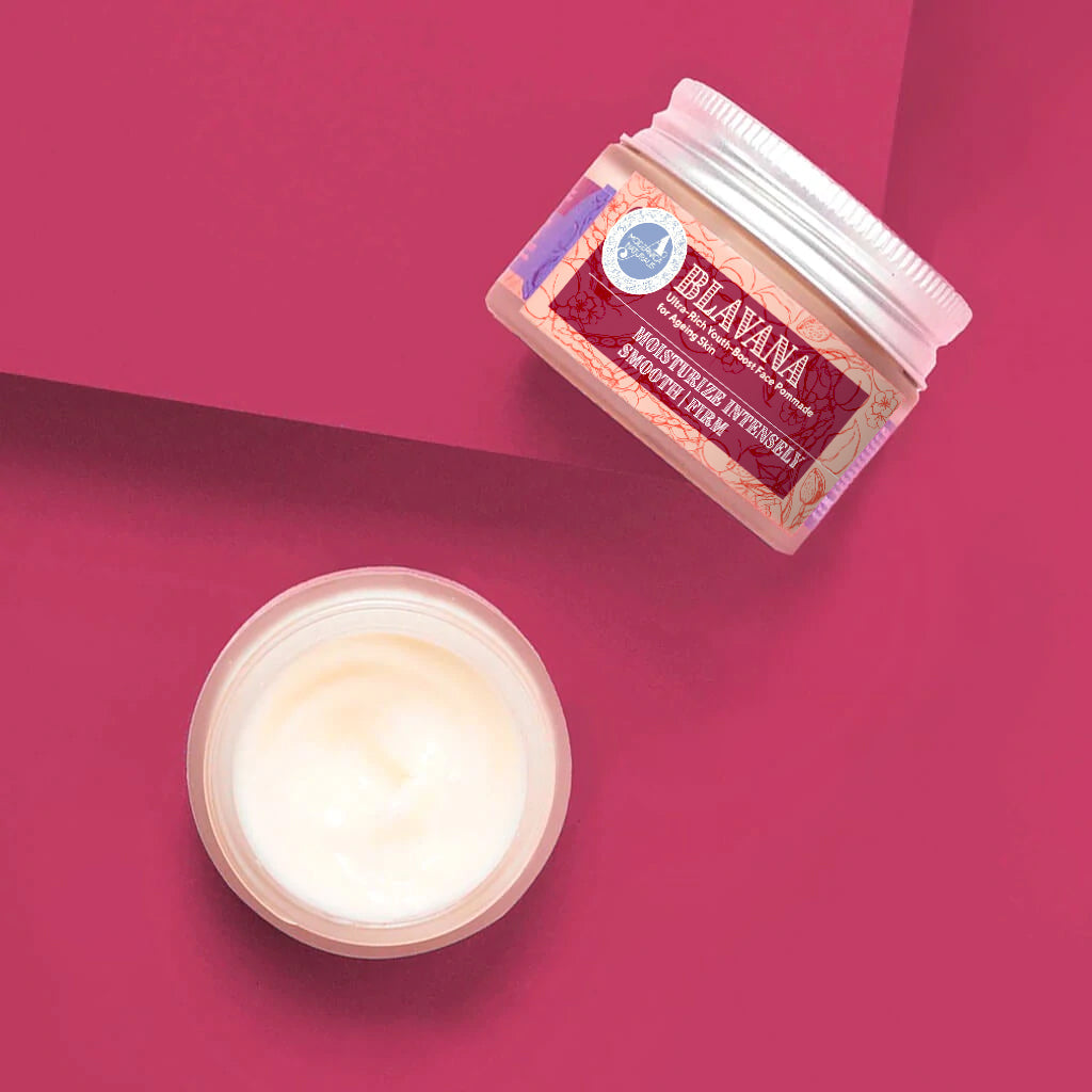 Blavana POMADĂ de FAŢĂ ULTRA-BOGATĂ pentru ten matur (Blavana Ultra-Rich Youth-Boost Face Pommade for Ageing Skin)