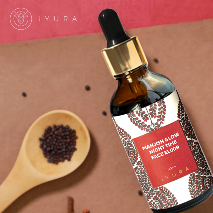 Elixir de noapte Manjish pentru strălucirea tenului  (Manjish Glow Night Time Face Elixir)