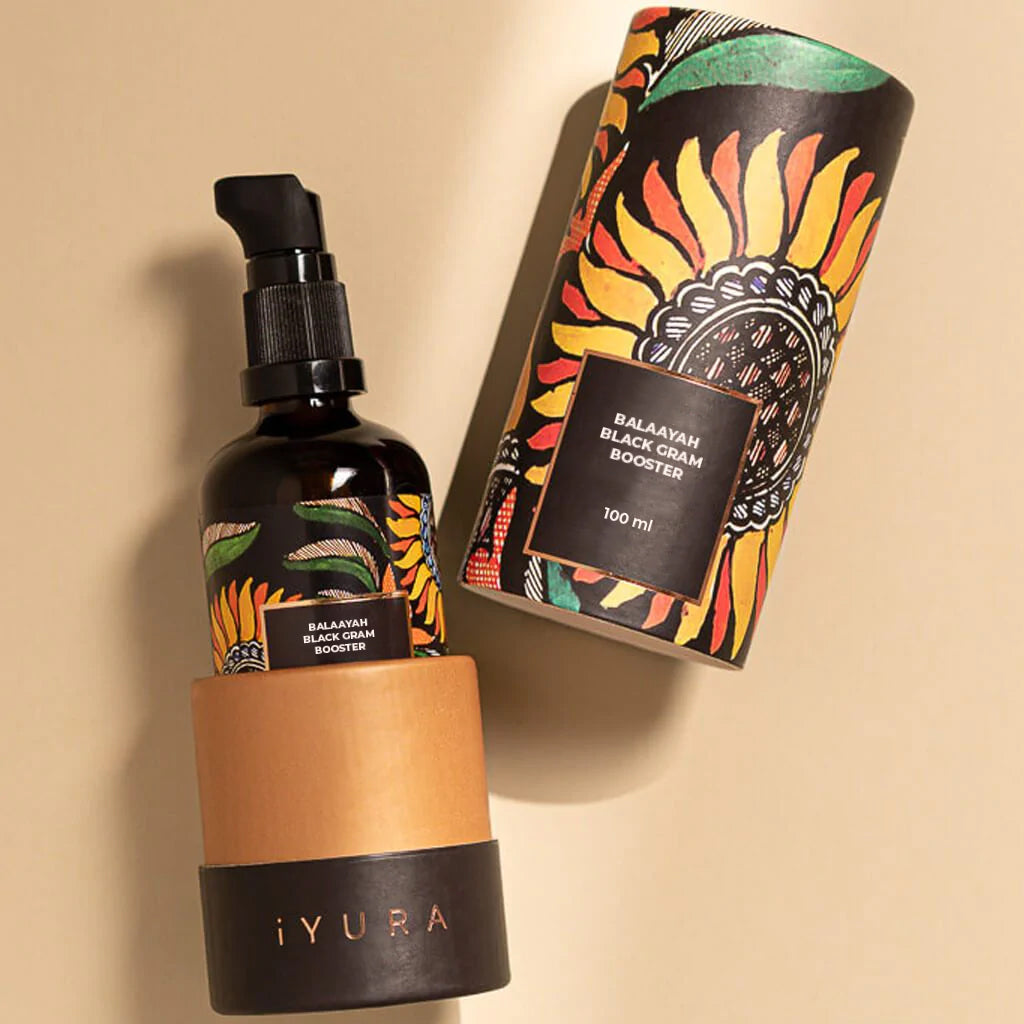 Ulei de corp revitalizant Balaayah cu Fasole Neagră Indiană (Balaayah Black Gram Body Booster)