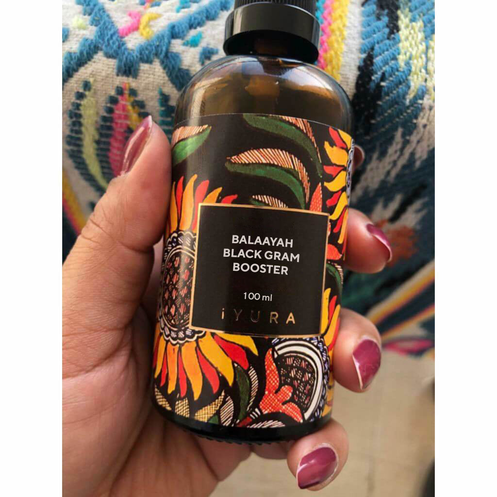 Ulei de corp revitalizant Balaayah cu Fasole Neagră Indiană (Balaayah Black Gram Body Booster)