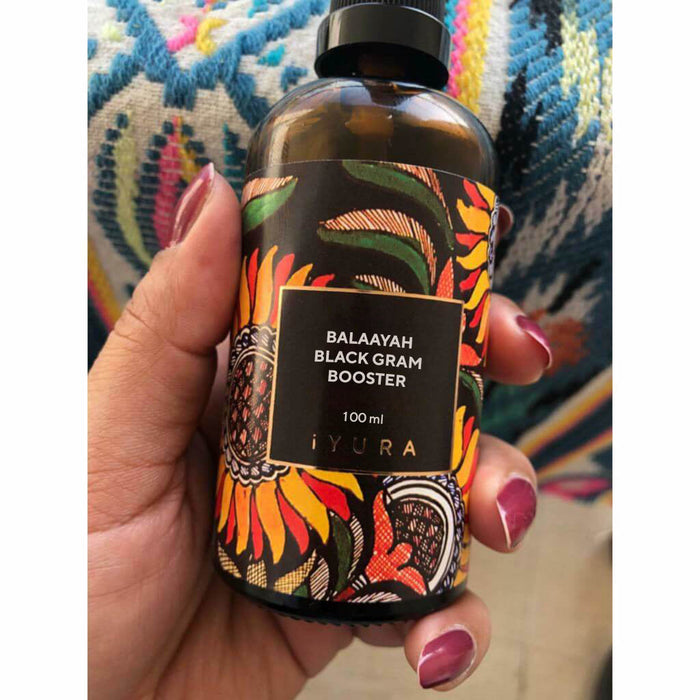 Ulei de corp revitalizant Balaayah cu Fasole Neagră Indiană (Balaayah Black Gram Body Booster)