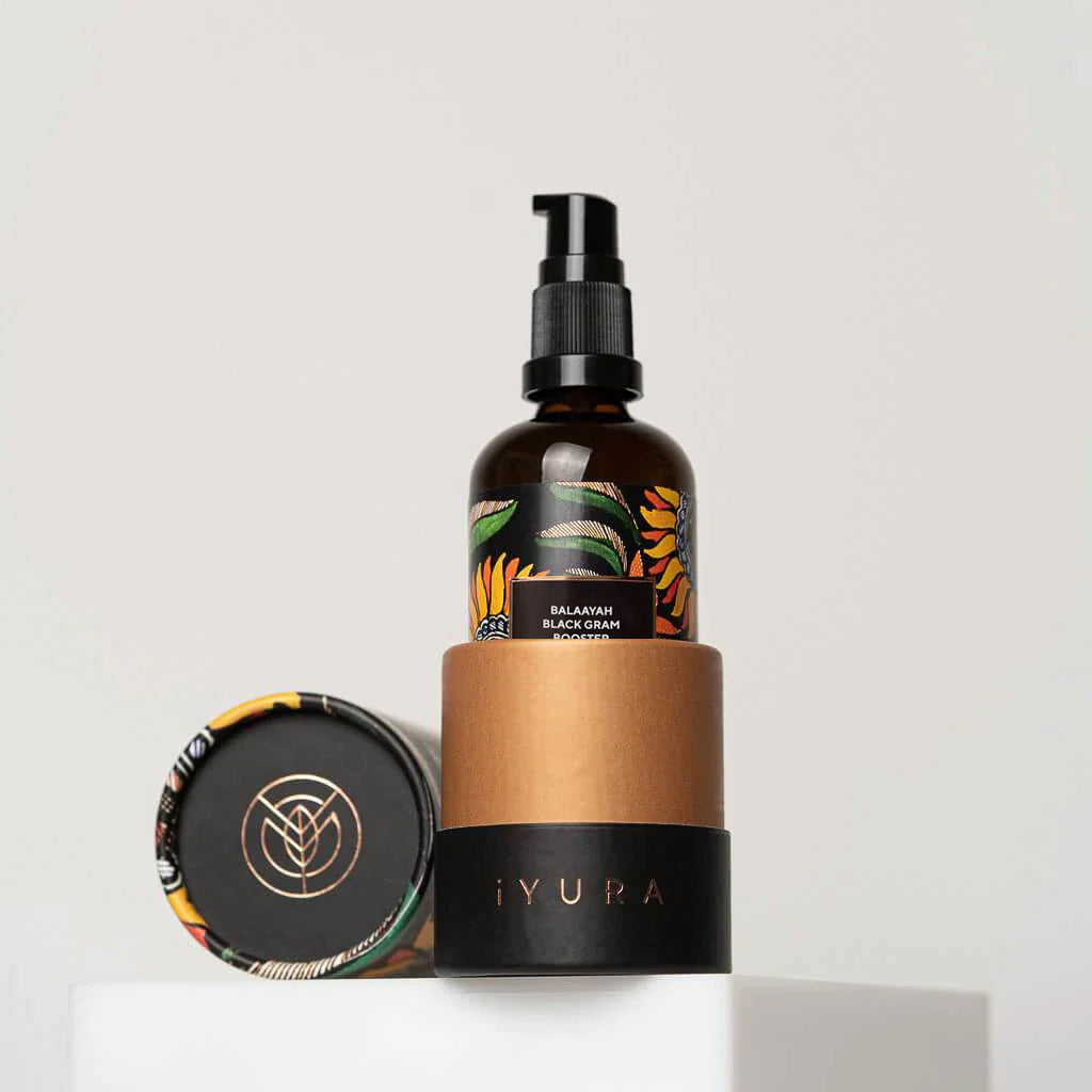 Ulei de corp revitalizant Balaayah cu Fasole Neagră Indiană (Balaayah Black Gram Body Booster)